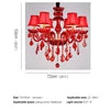 Villa Home Living Room Maria Theresa European Style Luxury K9 Crystal Pendent Lamps 6/8/15/18 Lights Red Candle Lamp Luxurious Art Decoration Living Room Restaurant  Bedroom Villa Chandelier