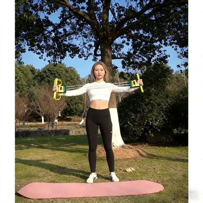 Home Gym Indoor Outdoor Adults Adjustable Leg Latex Band, Foot Pedal Elastic Exerciser for Stretching, Gym Resistance and Daily Fitness Workout Accessories