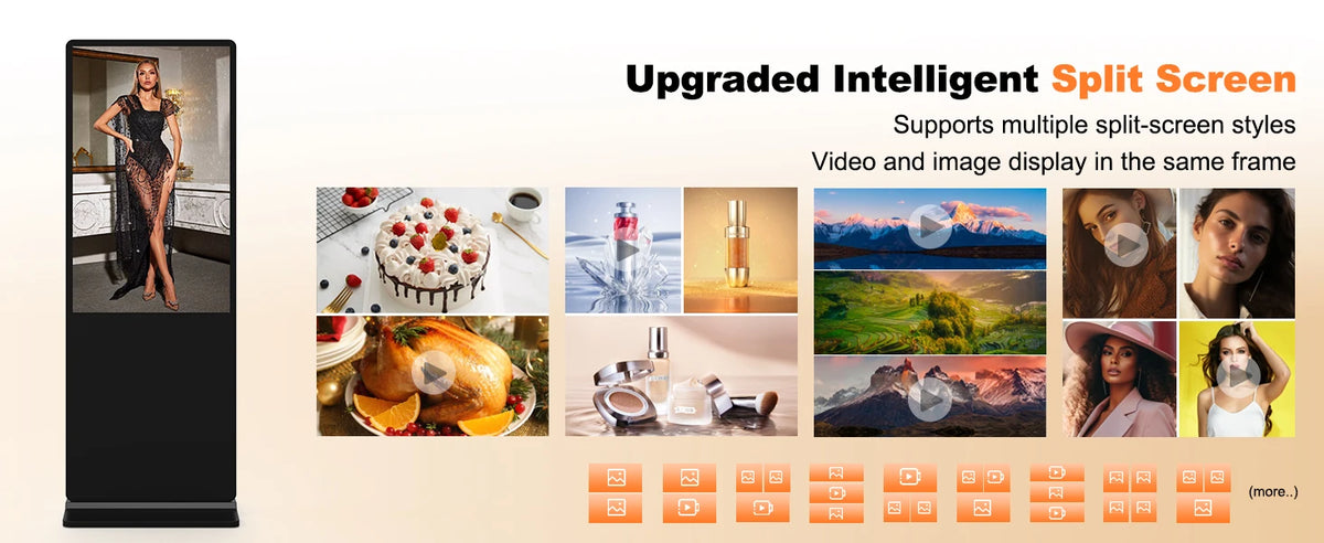 HOT SALE 43/49/55* inch Outdoor Android 11 Digital Signage LED Display IP66 Rated Capacitive Touchscreen 1 Year Warranty Vertical Horizontal Shopping Mall Business Shops Advertising System.