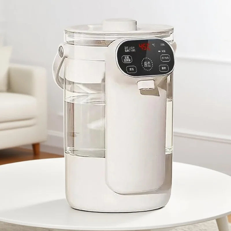 Automatic Electric Thermostatic Water Bottle Dispenser Digital Screen 800W Glass Household Kettle 220V/110V UK-EU Plug for Home Office Use Travel Camping Household Appliances Supplies