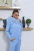 5 Colors New Design Fashion Women's  Wool Tracksuit Cashmere Lounge  Sweater and Pants Set With Real Fox Fur Collar Outdoor Workout Winter Warm Home Wear Women Apparel Supplies Clothing Sets