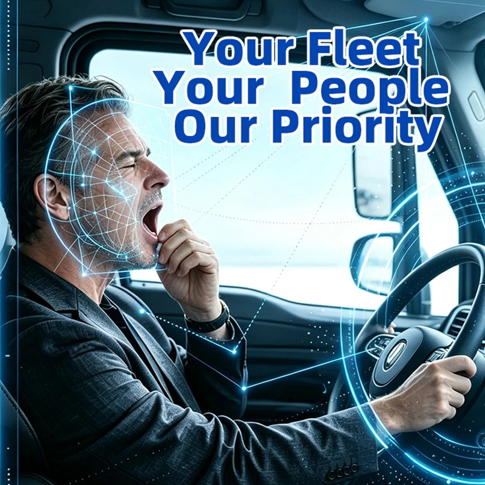 NEW Arrivals TVS53 PRO 10.1 Inch 5CH 4G AI DVR Dash Cam 1080P DMS ADAS BSD Waterproof Driving Safety Pedestrian Sensor Detection System Fleet Management Truck 9-36V Blind Spots Vehicles Security Supplies