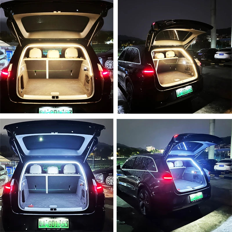 4M Universal Trunk Lights Constant-On Flexible Car Trunk LED Strip Light with Pin Plug Design for Cargo Area Lighting Car Accessories