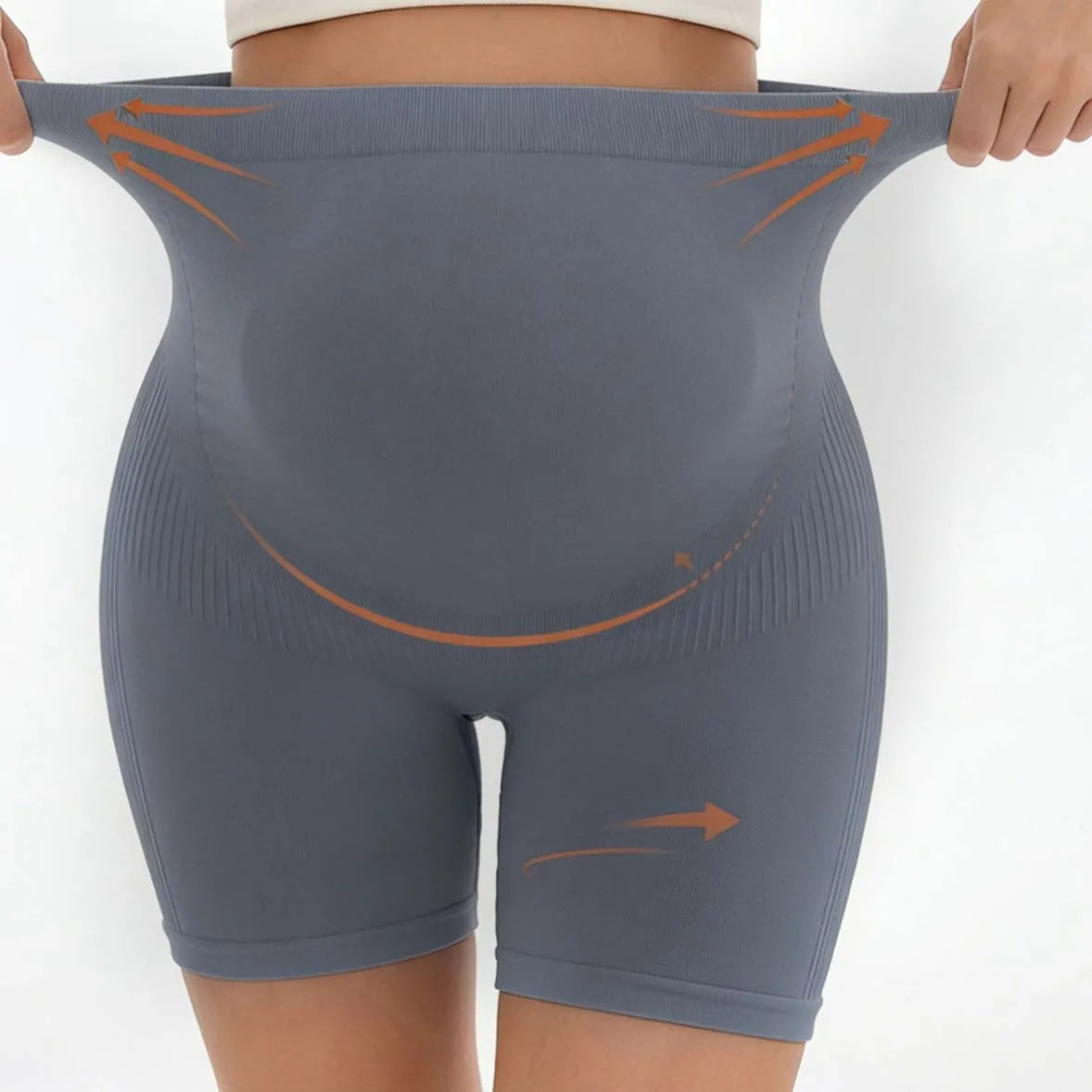 NEW Arrivals 7 Colors Women's Summer Thin High Waist Maternity Yoga Leggings Control Belly Support Butt Lift High Elastic Breathable Pregnant Women Board Shorts Pregnancy Apparel Accessories
