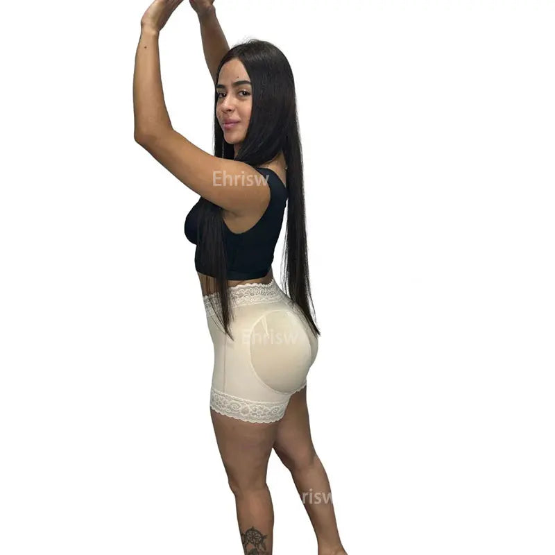 S-3XL Black/Beige Color Women's Short High Waist Butt Lifter Post Surgery Columbian Fajas Shapewear Women Body Shaper Fajas Shorts With Zipper Women Underwear Apparel Accessories