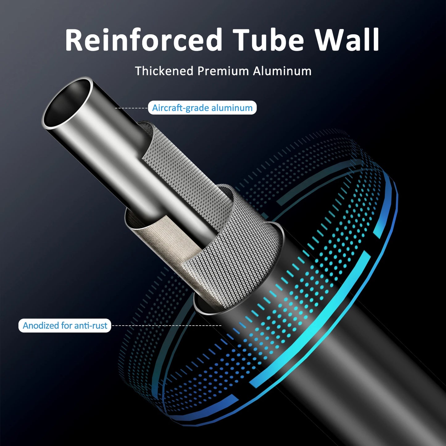 Hot-Sale New Industrial Lightweight Durable Adjustable Aluminum Alloy Walking Cane Flashlight Night Hiking Hospital Ergonomic Non-Slip Disability Tools Health Care Accessories