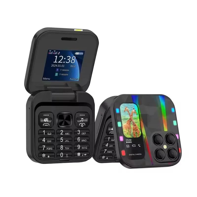 I18 PRO 2G GSM Dual SIM Card Speed Dial Video Player FM Small Foldable Cellphone Mini  I18 Pro Flip Mobile Phone for Kids and Elderly Mobile Phones
