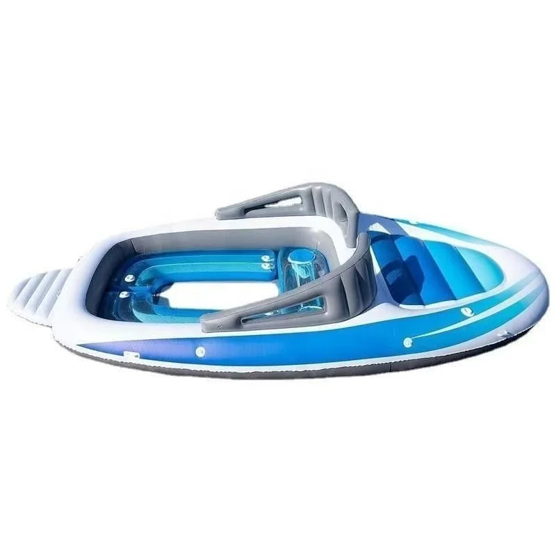 HOT SALE 6-Person PVC Inflatable Boat for Water-Skiing in Micro Wave Waters