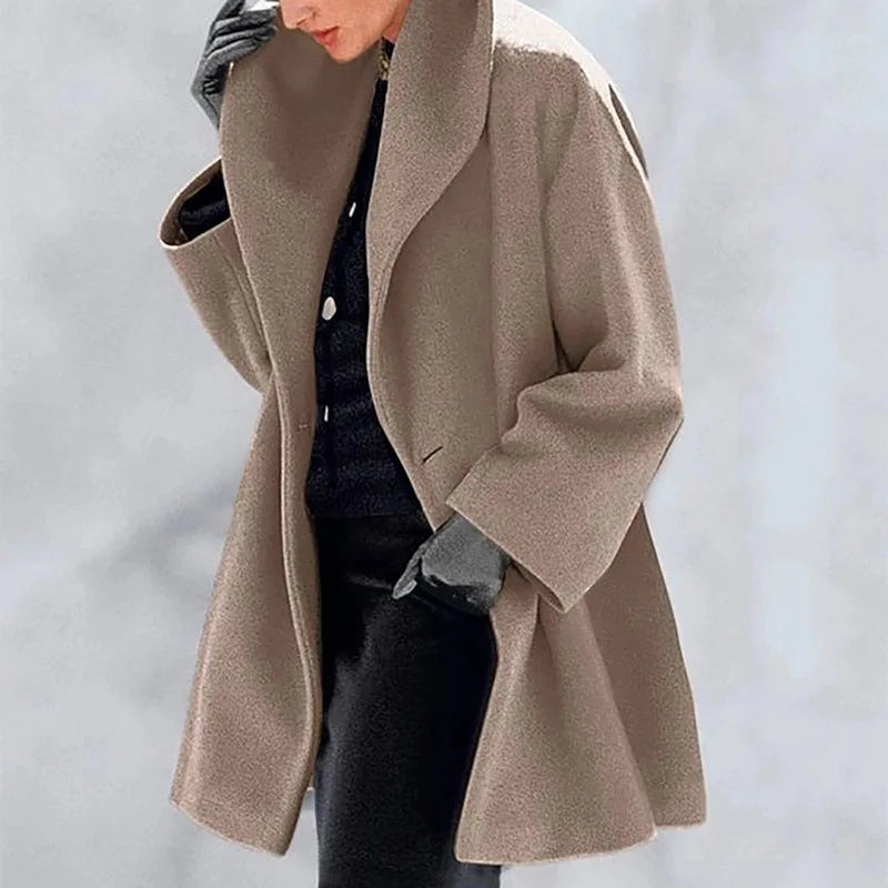 Just Arrived 8 Colors S-5XL Plus Size Women Winter Warm Loose Casual Coats Autumn Single Breasted Windbreakers Jackets Women Solid Long Sleeve Office Ladies Outerwear Luxury Tops
