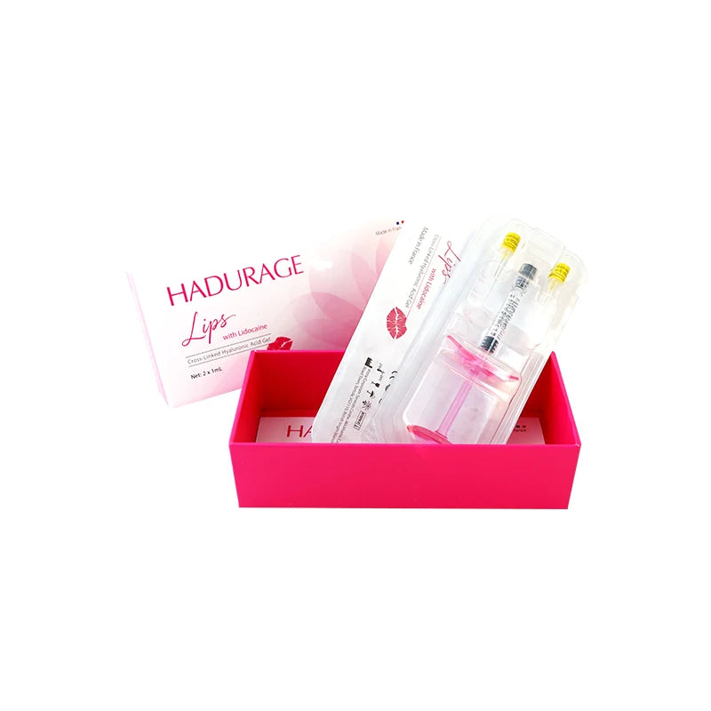 2 Syringes + 4 Needles Set Lips Breast Enhancement 2ml Anti-Aging Cross-Linked Dermal Filler for Lips with Sodium Hyaluronate Gel Women Skin Care Supplies