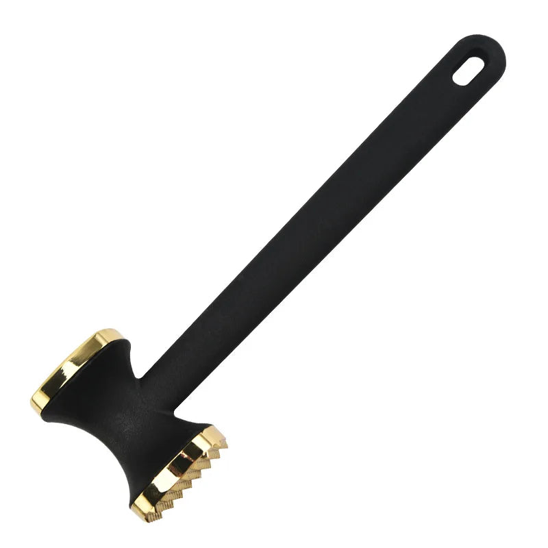 25cm Heavy-Duty Double-Sided Zinc Alloy Meat Tenderizer Hammer Metal Kitchen Tool for Poultry & Steak Loosening Barbecue Camping  Grill Tool Pork Chicken Softening Mallet Kitchenware Accessories