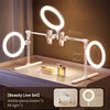 Professional  F5 YouTube/TikTok Fill Light Tablet Mobile Phone Stand-10W 55-92cm Width Foldable Portable Adjustable Color Temp 3000-6500K USB Powered Live Streaming Home Studio Tools Set