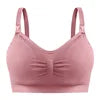 12 Colors S-4XL Plus Size  Non-Underwire Double Seamless Lactation Bra Postpartum Breast Feeding Underwear with Removable Breathable Breast Pad Women's Underwear