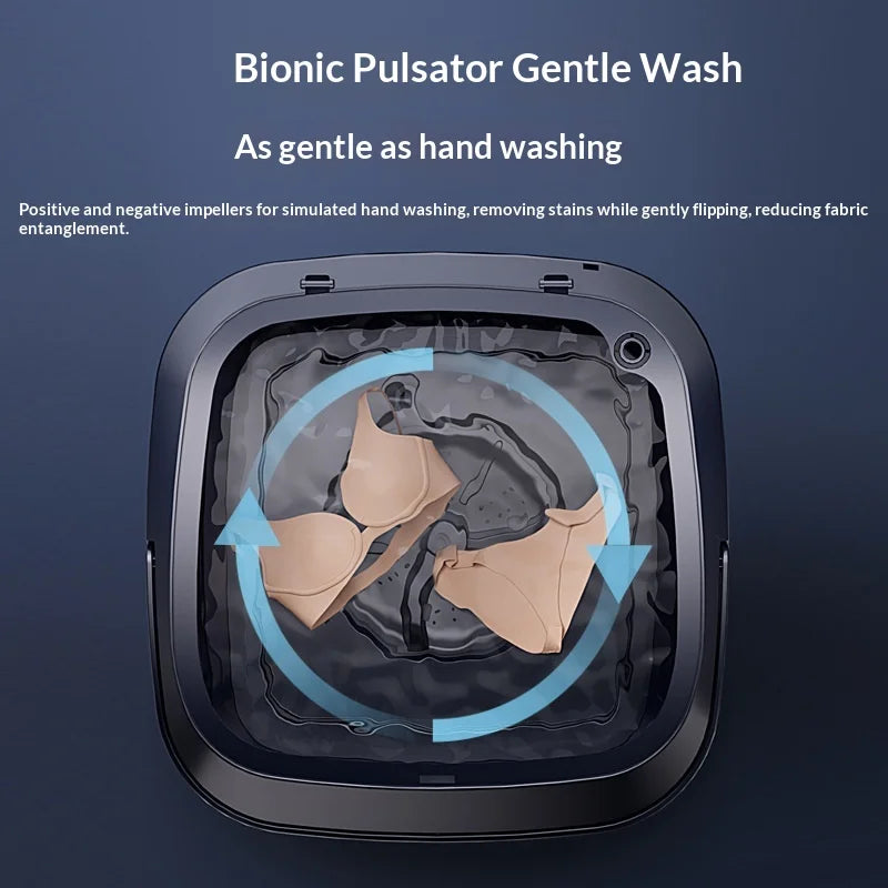 Home &  Outdoor Travel Holidays Camping  13L Fully Automatic Electric Foldable Plastic Mini Washing Machine Portable Household Appliances Clothes Cleaning Accessories