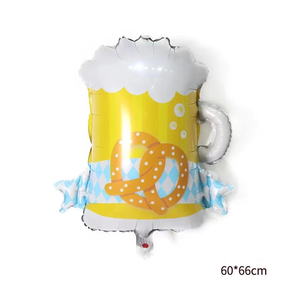 1pc wine bottle wine glass aluminum film balloon adult birthday party layout party theme scene creative decoration