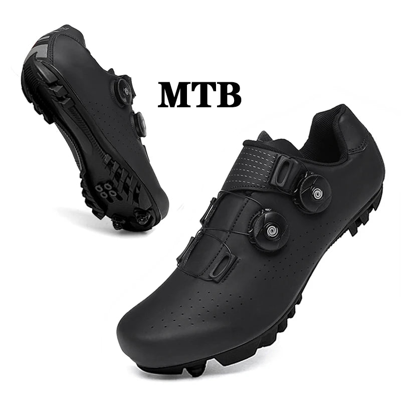 NEW 4 Colors Customizable Outdoor Mountain Bike Cycling Shoes Waterproof Carbon Breathable Casual Road Bicycle Shoes Colorful Reflective Women Men Sports Shoes