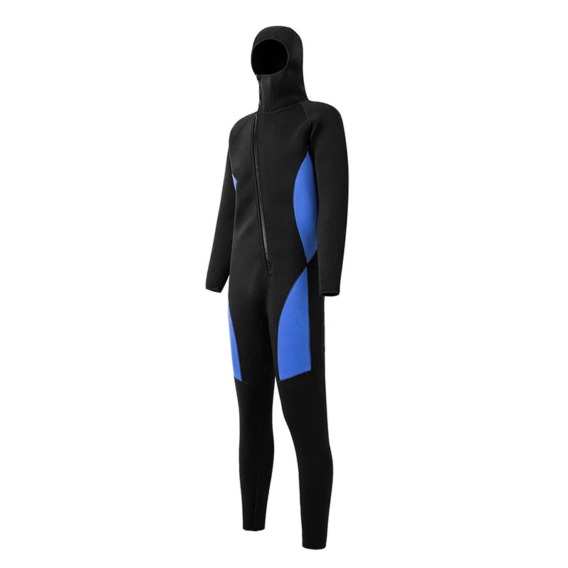 5MM Neoprene NEW Arrivals High Quality Waterproof Diving Scuba Underwater Fishing Wetsuit Jumpsuit for Women Men Cold-Proof Warm Front Open Zipper Snorkeling Adults Water Sports Clothing Supplies