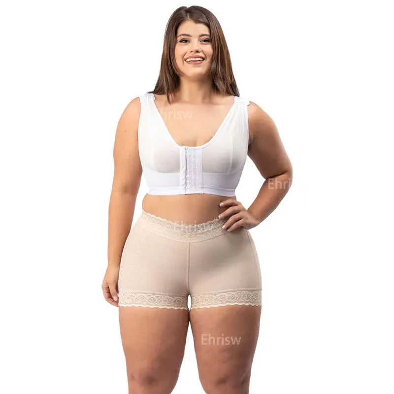 S-3XL Black/Beige Color Women's Short High Waist Butt Lifter Post Surgery Columbian Fajas Shapewear Women Body Shaper Fajas Shorts With Zipper Women Underwear Apparel Accessories