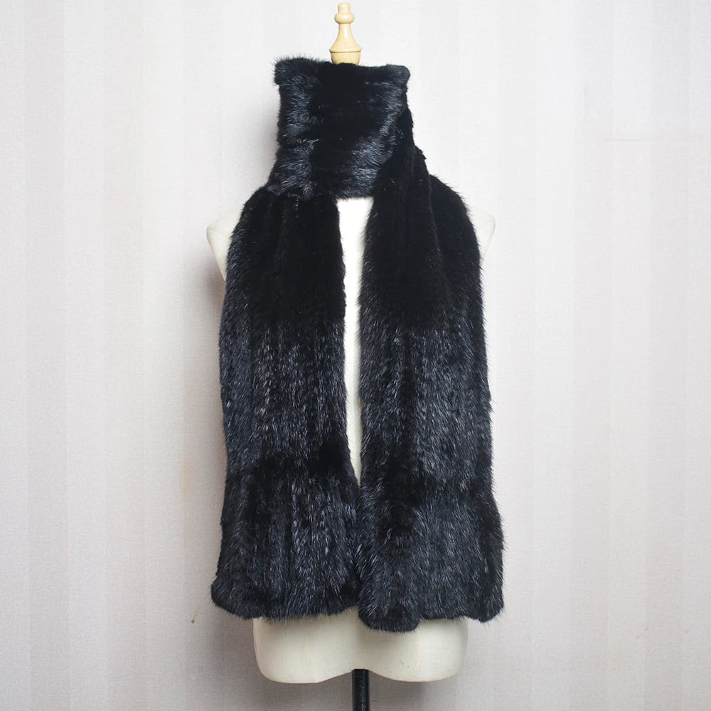 NEW Arrivals Lady Luxury Authentic Real Mink Fur Shawl Scarf Winter 100%Natural Women Mink Fur Real Scarf Shawl Fashion Genuine Mink Fur Ponchos Girls Ladies Luxury Fashion Apparel Accessories Clothing Supplies