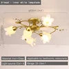 NEW Arrivals American Pastoral Ceiling Light Creativity Flower Living Room Dining Room Bedroom Home Decoration French Golden Ceiling Lamp Home Lighting Supplies