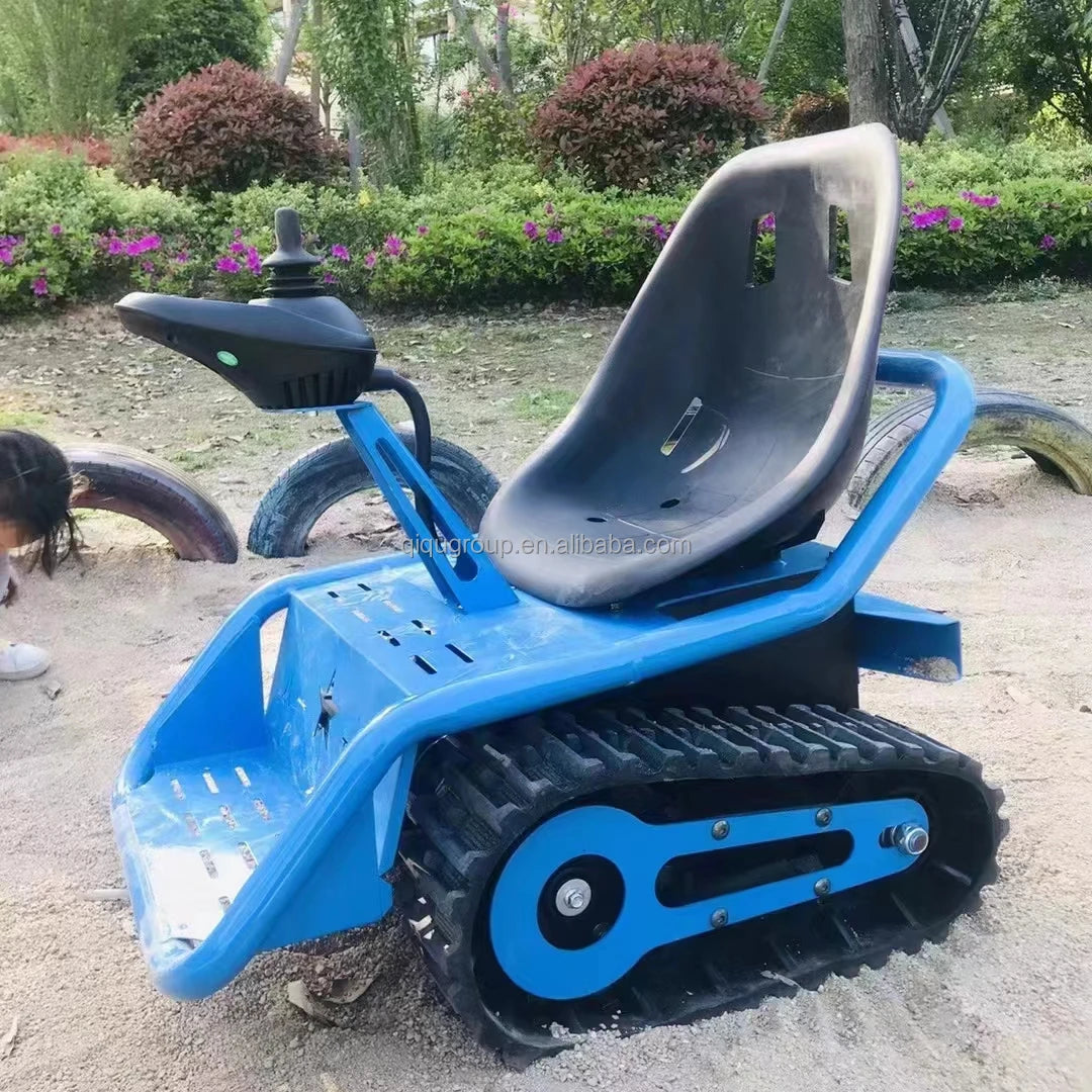 HOT SALE Steel Body 5 Speeds 24V - 250W & Bluetooth Dynamic Music Sound for Varied Events for Kids All-Terrain Electric Tank Sandy Beach Electric Go Cart