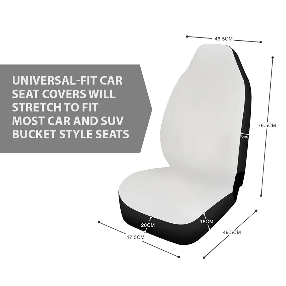 Car Seat Covers LGBT Pride Rainbow Flag Design Breathable Vehicle Seat Covers Print Easy to Install Interior Decor Front Seats