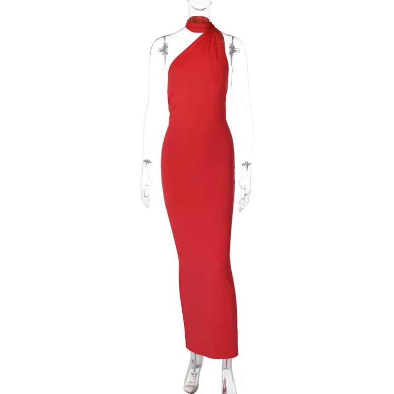 8 Colors Luxurious Women's Backless Solid Color Sleeveless Bodycon Lady Elegant Sexy Maxi Long Evening Party Night Clubwear Prom Ladies Sexy Apparel Supplies
