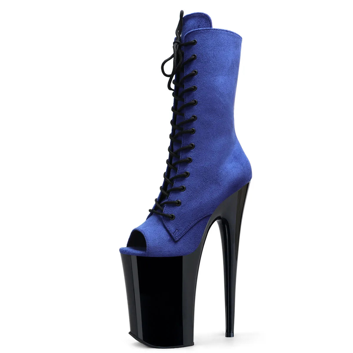 23cm 8 Colors Exotic Dancer Boots Thin High Heels Evening Party Platform Peep Toe Gladiator Sexy Fetish Leather Shoes Retro Pole Dance Gothic Fashion Nightclub Shoes