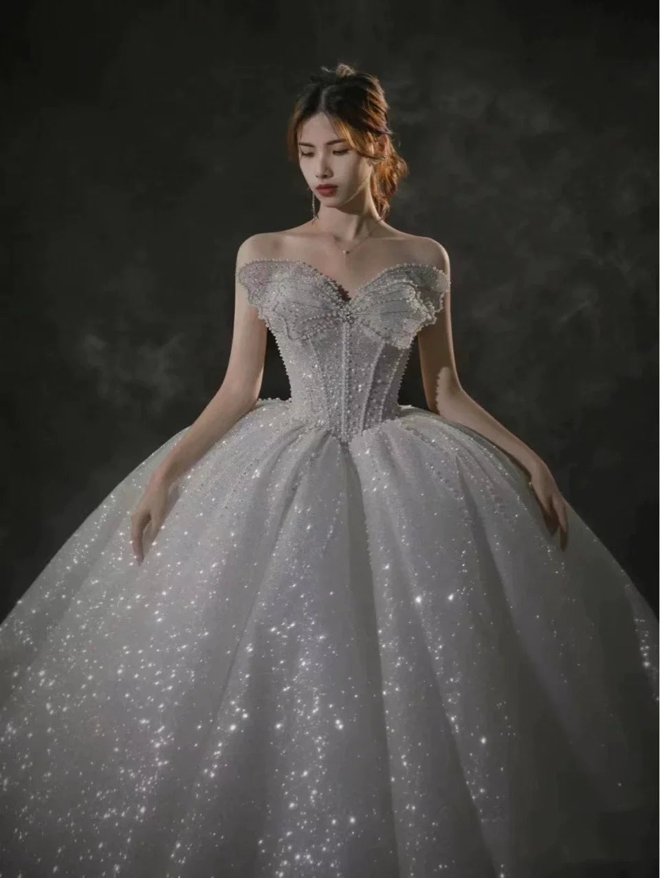 Boutique Gala HOT SALE S-4XL Plus Size NEW Modern Beaded Women's Luxury Wedding Dresses Bridal Gown Off Shoulder Latest Wedding Dress Evening Bride's Prom Party Wedding Ceremony Mermaid Bridal Gowns Ladies Formal Apparel Supp