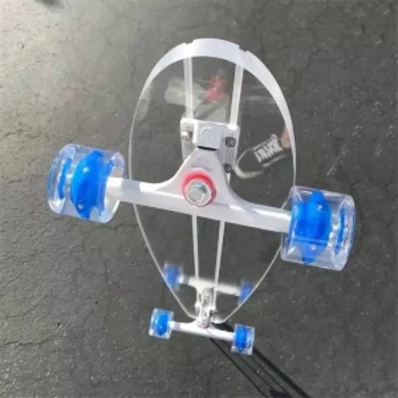 Top Quality Teenagers Transparent Acrylic Surf Skate Board Complete Surf Skateboard Outdoor Sport Activities Supplies