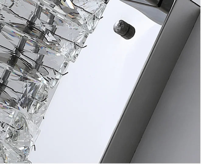 Villa Home  Luxury Stainless Steel K9 Crystal Wall Lamp Modern Bedroom Bedside LED Bracket Light Creative Staircase Corridor Wall Fitting Home Lighting Supplies