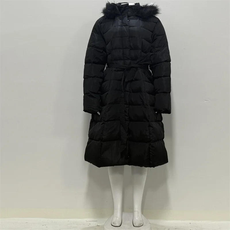 NEW Arrivals 7 Colors M-3XL Plus Size Autumn Winter Women's Comfortable Parkas Coat Thick Warm Woven Block Hooded Jacket Long Parker Coat Casual Outerwear Ladies Winter Clothing Supplies
