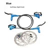 NEW SET  Purple/Blue/Black/Red Color Hydraulic Disc Brake Set Aluminum Alloy BMX Road Mountain Bike Oil Brake Lightweight Dual-Sided Dual-Piston Universal 160mm Rotor Bicycle Parts Accessories