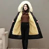NEW Arrivals 10 Colors M-3XL Chic Winter Ladies Coat Warm Long Waterproof with Faux Fur Liner and Fur Collar Snow Outerwear Jackets Women Winter Fashion Apparel Supplies
