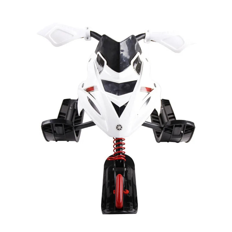 NEW Arrivals Adults Children Outdoor Sled European-American-Style Motorcycle-Inspired Sledge  Snow Scooter Winter Sport Supplies