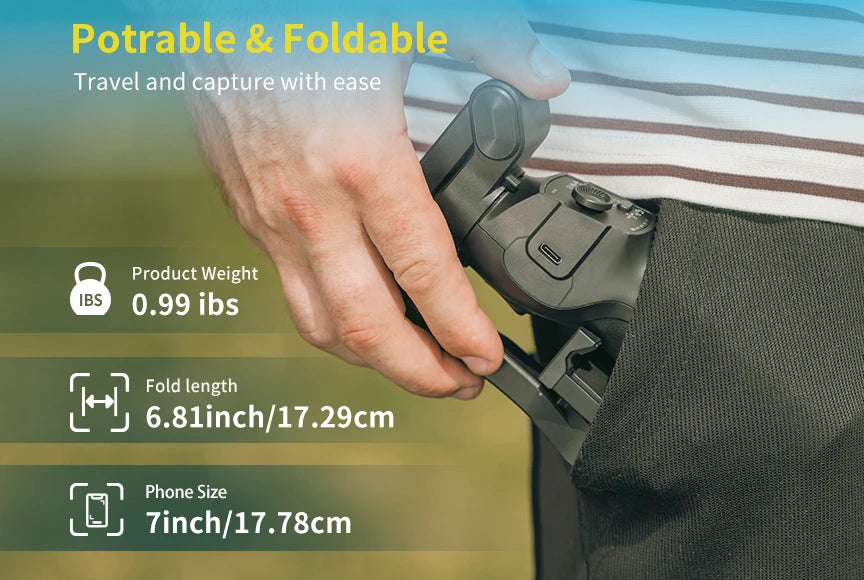 L9 Lite Professional  AI Auto Face Tracking  Gimbal with Stable Tripod 360 View Foldable Smartphone Stabilizer for Outdoor Vlog Live Streaming TikTok YouTube Videos