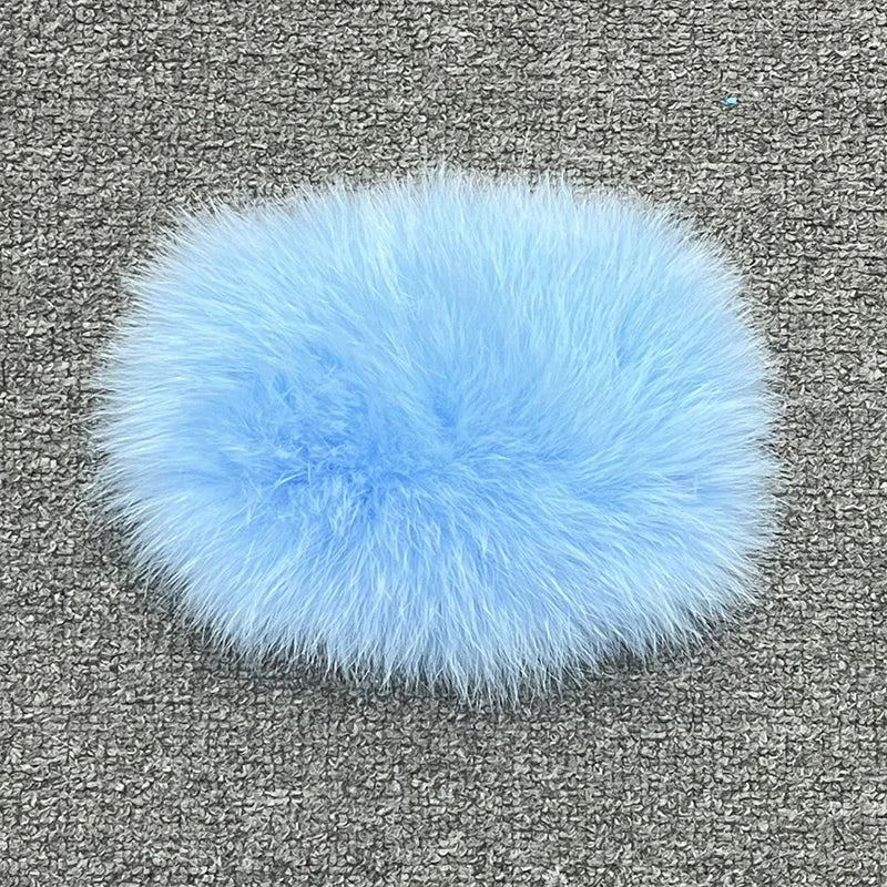 NEW Arrivals 12 Colors Women Real Natural Blue Red Fox & Raccoon Fluffy Fur Poncho Real Fur Luxury Winter Poncho Formal Clothes Wedding Guest Celebrity Evening Business Party Prom Ladies Luxury Apparel Supplies