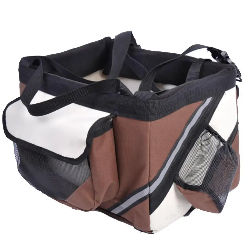 Outdoor Pet Bags Bicycle Dogs Baskets Puppy Cat Car Bike Handlebar Front Basket Small Cat Dog Carrier For Travel Shopping