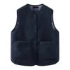 8 Colors New Autumn Winter Warm Two Sided Fleece Vest Jacket Home Wear Pullover Blouses Clothes New Fashion Round Neck Clip Wool Vest Women Clothing Supplies