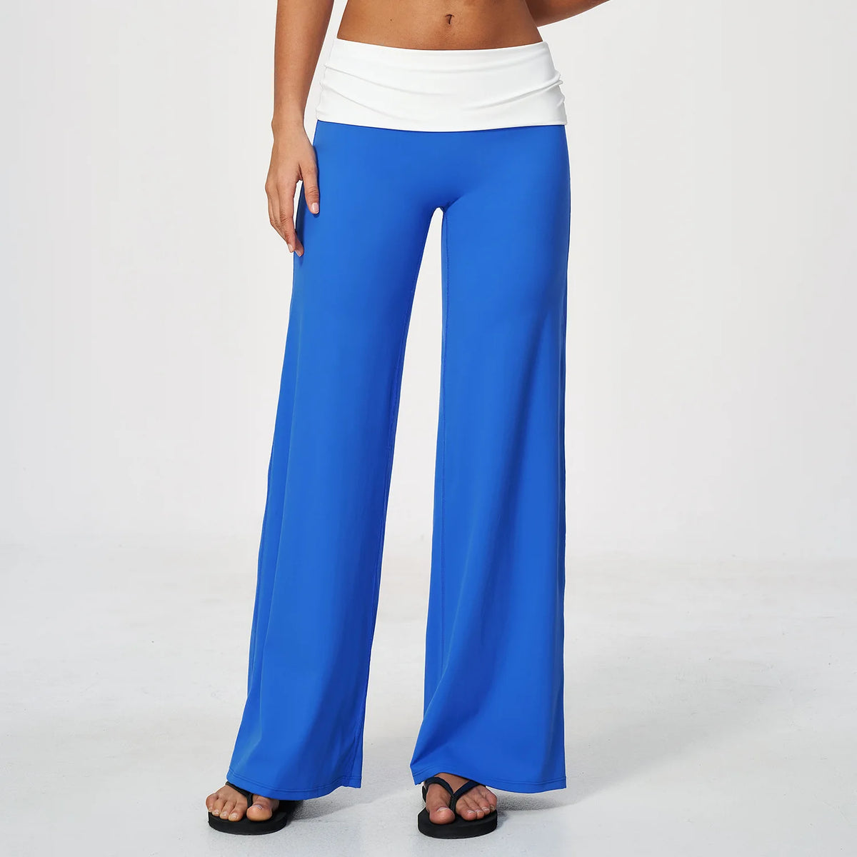 5 Colors S-XL Top Quality Color Blocking Spandex Wide Leg Yoga Leggings Women High Waisted Gym Fitness Flared Yoga Pants Outdoor Activewear Women Sports Clothing Supplies