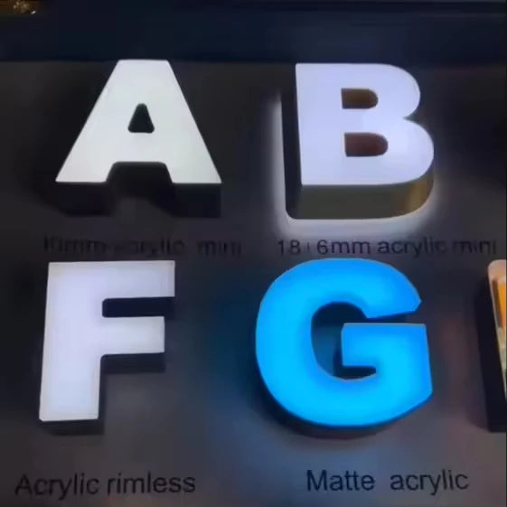 NEW Set Home Business Shops Office NEON LED Sign Remote Control  Board Design Samples Acrylic/Metal/Stainless Steel  Sign Board Samples Light Sign Sample Box Professional Lighting Supplies