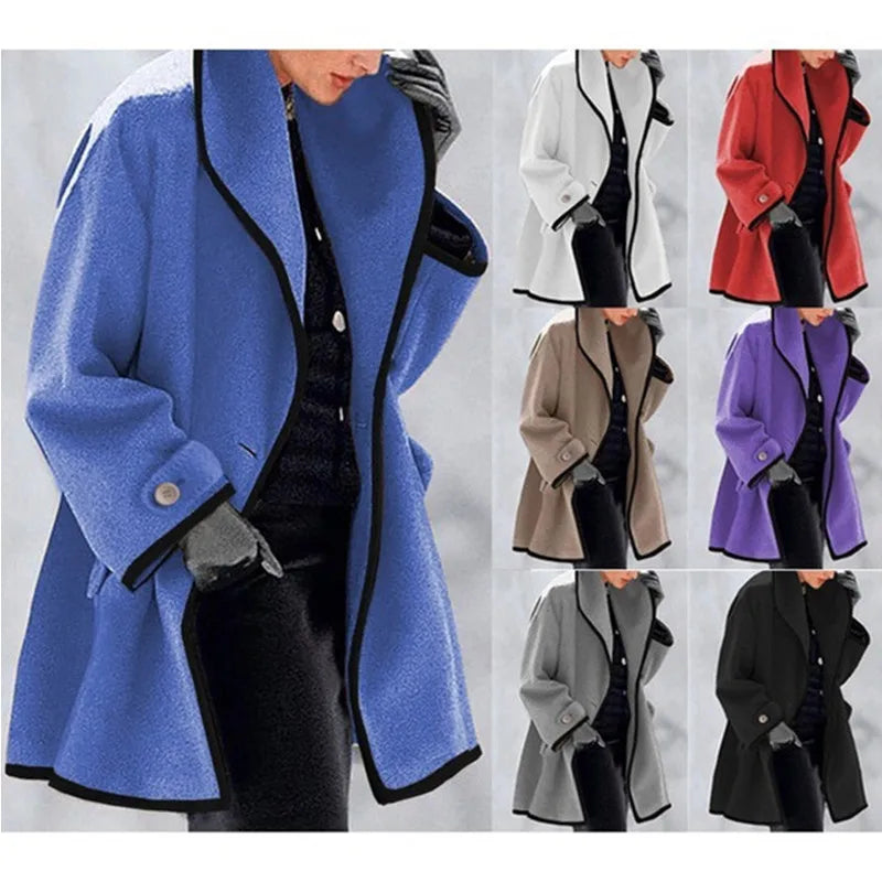 Just Arrived S-5XL Plus Size 8 Colors New Fashion Women's Jacket Spring & Autumn Women Coat Trench Jacket Ladies Winter Warm Slim Long Overcoat Outwear