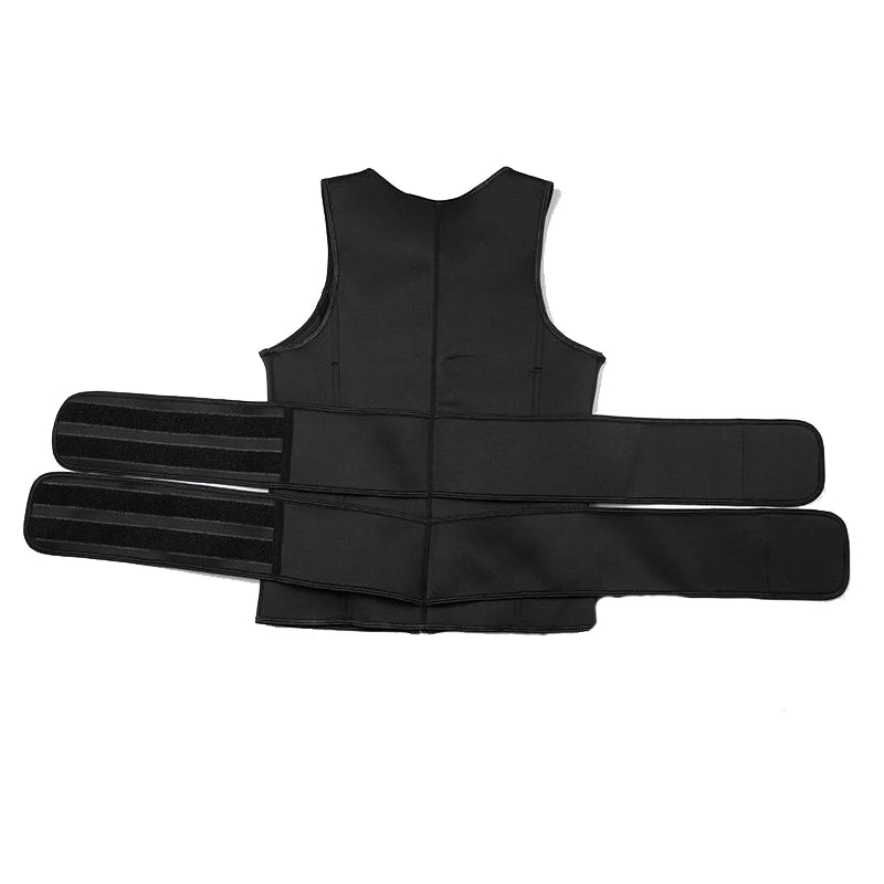S-3XL Neoprene Men's Body Shaper Waist Trainer Vest Slimming Shirt Sauna Sweat Compression Undershirt Shapewear Fat Burner Workout Tops