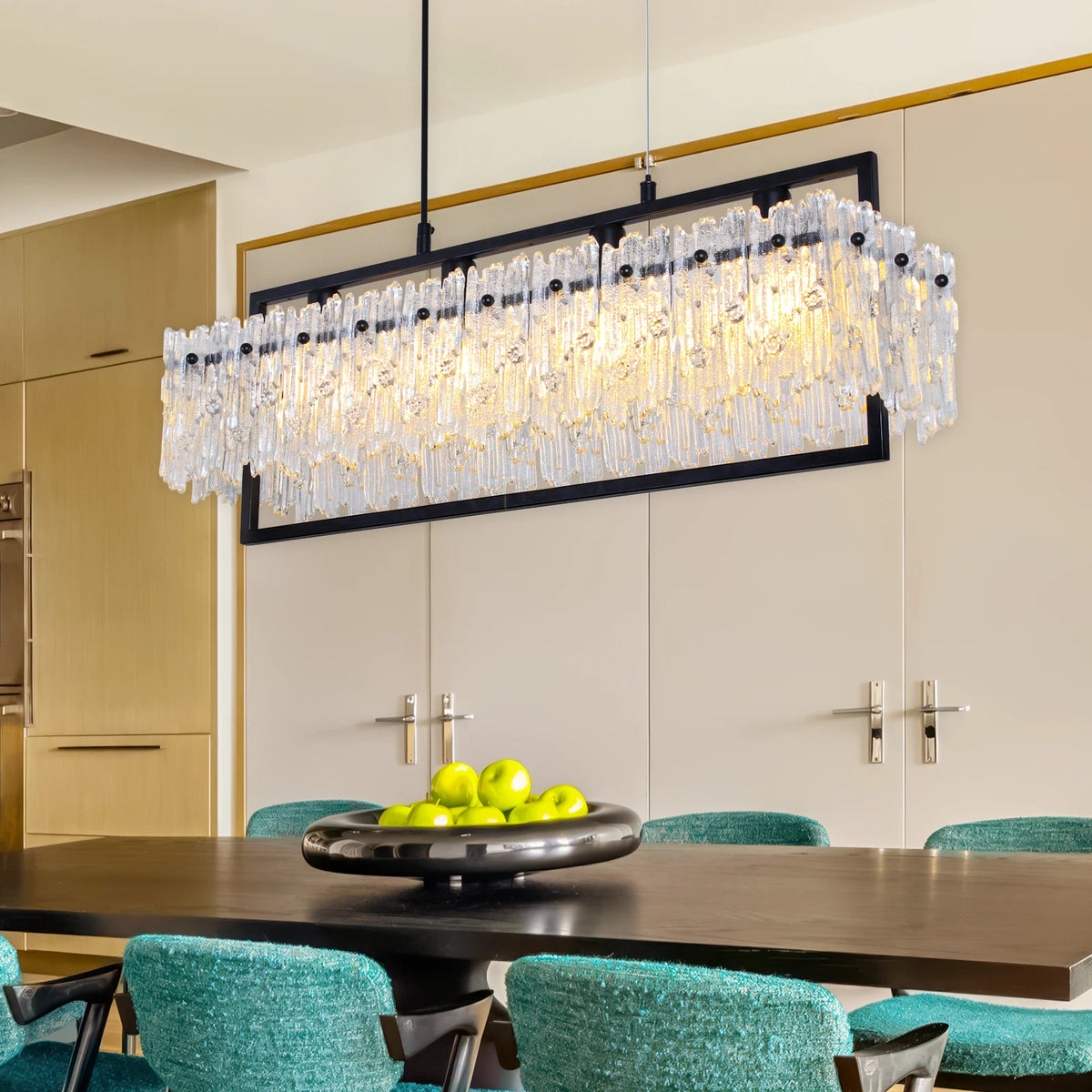 Modern New Design Luxury Chandelier For Home Living Room Suspension Lamp Indoor Villa Hanging Lamp Glass LED Pendant Lights