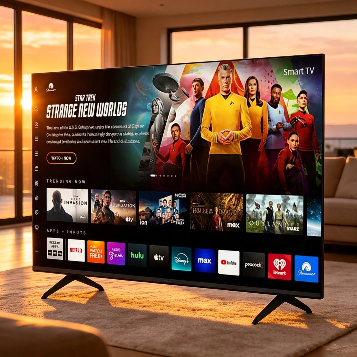 NEW Arrivals 19*  Inch Smart LED Television 1080P 60Hz Low Blue Light Eye Care Display With USB HDMI AV Earphone Port Multi-Language Supported