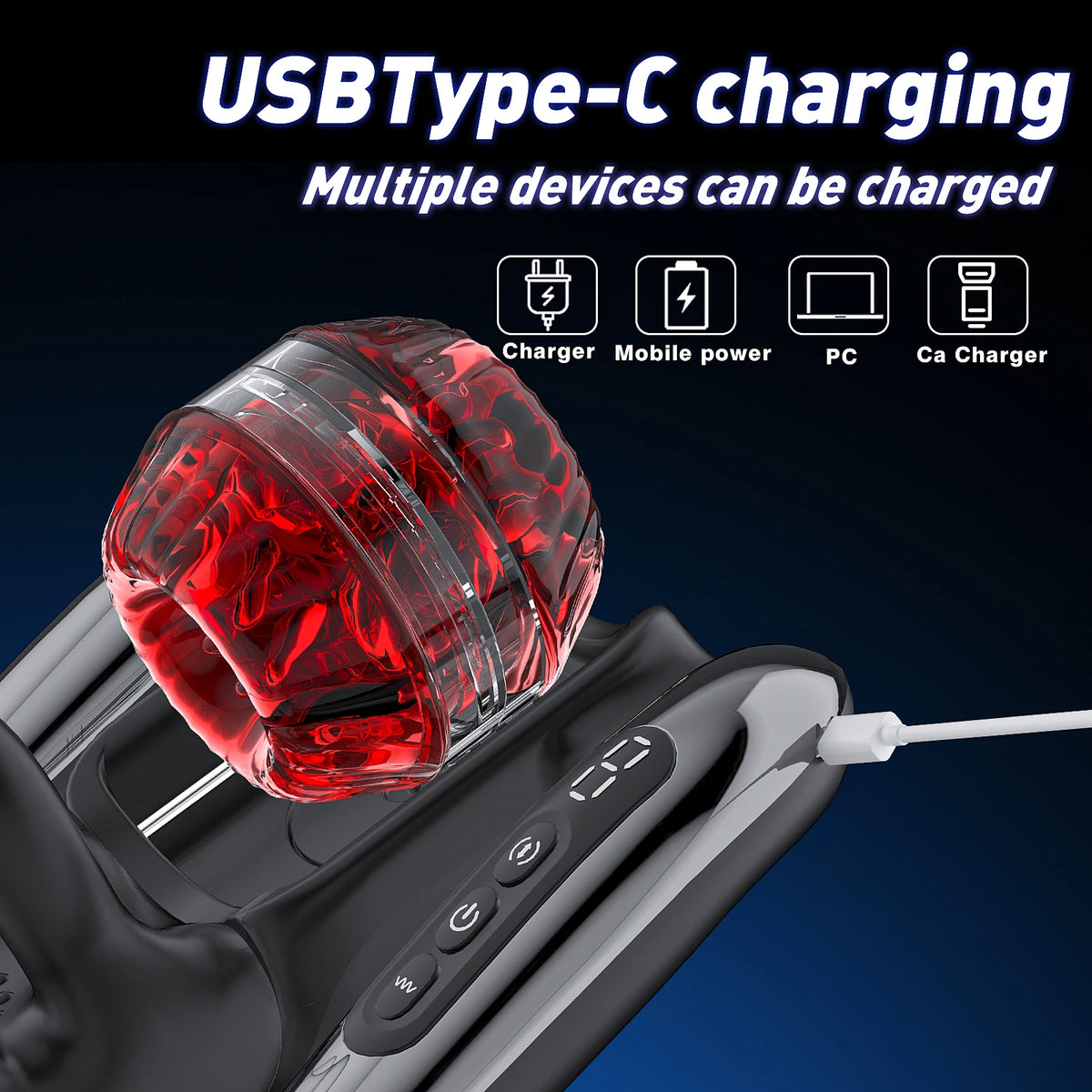 3 in 1 Dual Handle Control Granular Inner Sleeve Rechargeable Adult Sex Toy Clamping Vibration Telescopic USB Male Masturbator Adults Sex Store Supplies
