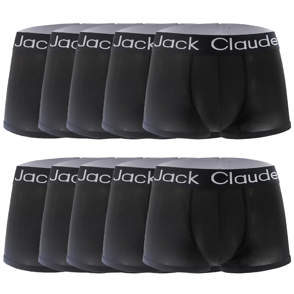 10 Pcs Set/lot Men Luxury Boxer Shorts Sexy Boxer Soft Letter Printed Boxer Shorts For Men Underwear Men Boxers Male Slips Underpants Fashion Clothing Supplies