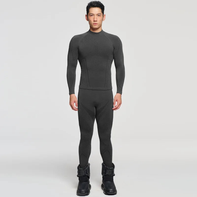 2 PCS Set S-2XL 7 Colors Custom Men's Women's Merino Wool Winter Ski Underwear Quick Dry Outdoor Skiing Riding Hiking Ice Hockey Thermal Underwear Set Winter Sports Apparel Suit