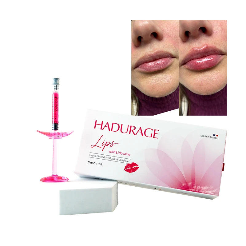 2 Syringes + 4 Needles Set Lips Breast Enhancement 2ml Anti-Aging Cross-Linked Dermal Filler for Lips with Sodium Hyaluronate Gel Women Skin Care Supplies