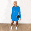 8 Colors S-2XL European and American Autumn Winter Warm Women Fleece Suit Hoodie Jogger Casual Hooded Dress Women Winter Warm Outerwear Casual Streetwear Clothing Supplies
